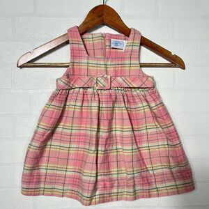 Hartstrings Baby Dress size 24 months Plaid Pink